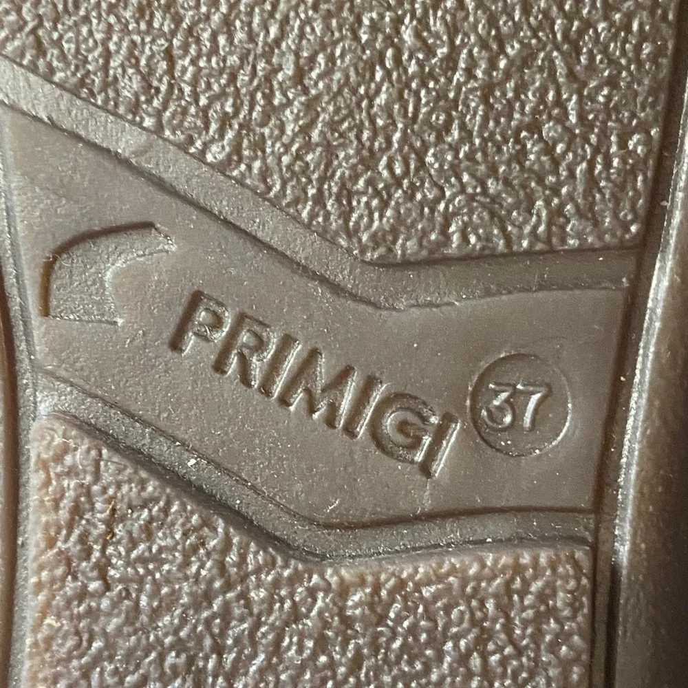 Primigi Boys Suede Loafers Preppy Casual Nubuck Brown Italian Leather Size 35